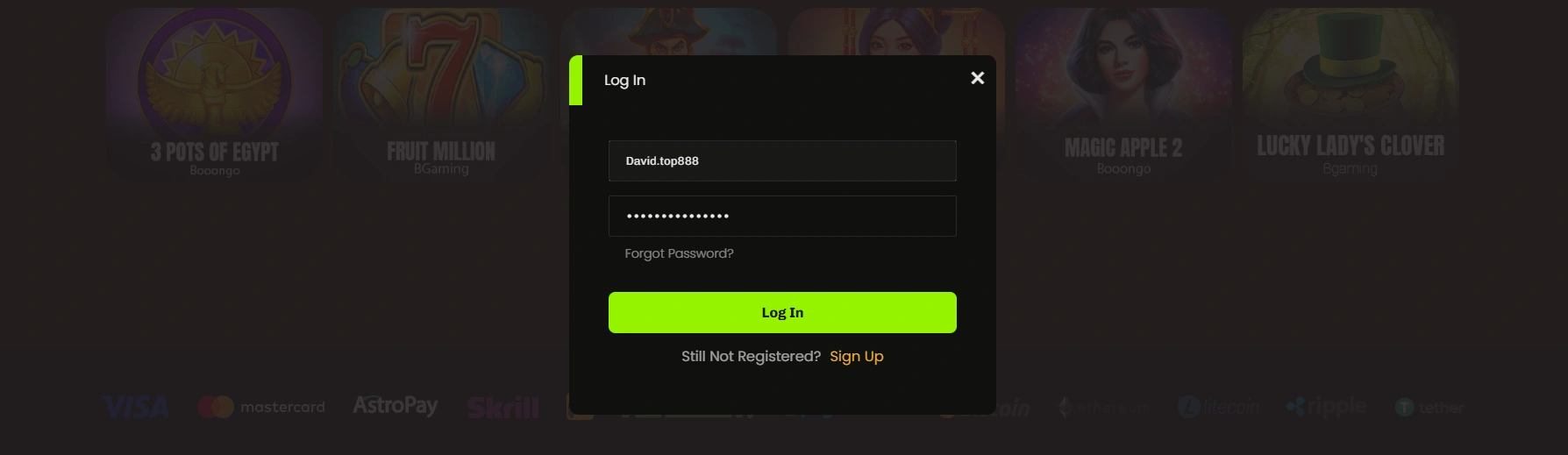 Velobet casino login screen on desktop and mobile